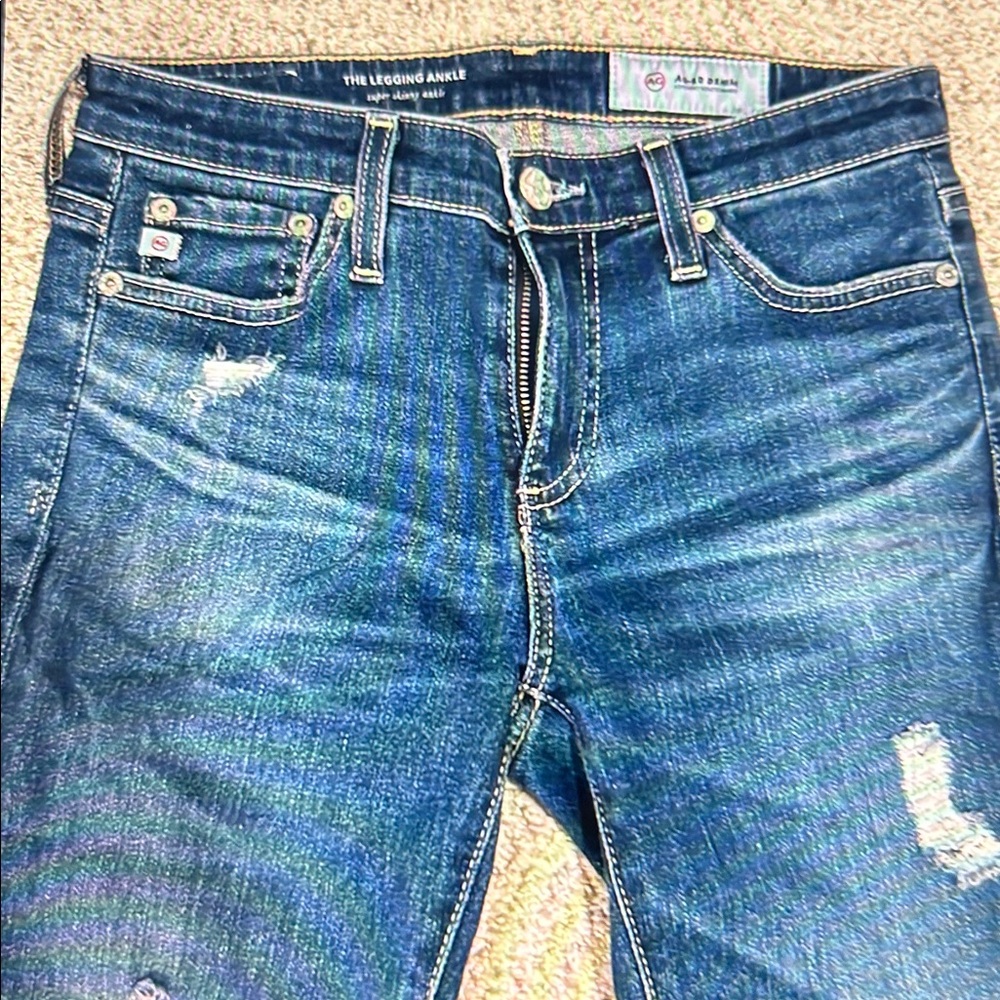AG Super Skinny The Legging Ankle Jean, 25R - Picture 4 of 16